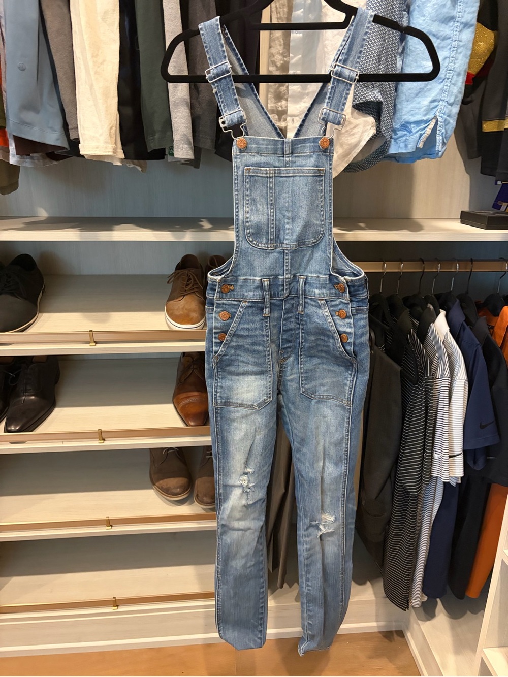 Madewell Light Blue Denim Women’s Bib Overalls
